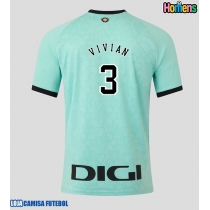 Camisa de Futebol Athletic Bilbao Dani Vivian #3 Equipamento Alternativo 2025-26 Manga Curta